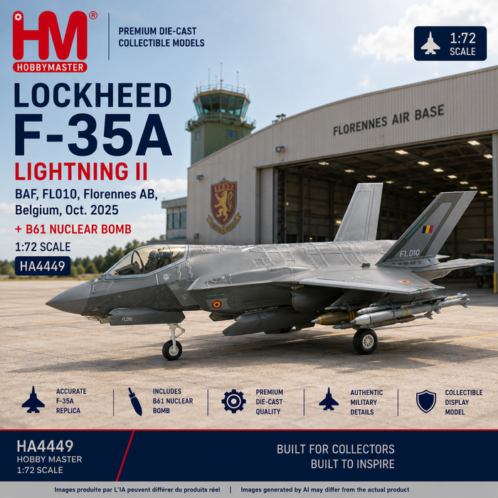 Lockheed F-35A Lightning II / USAF 115th FW, 176th FS, 1000th F-35, + B61 / HM 1:72 HA4448