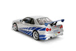 Fast & Furious Brians Nissan Skyline GT-R (R34) - Silver - Jada 1/18 - 37771 Passion DIecast