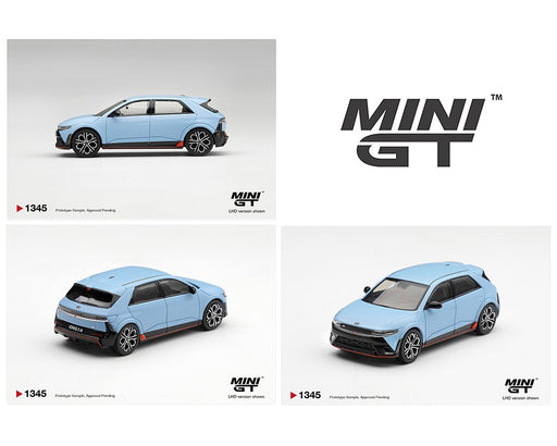 Hyundai Ioniq 5 N Performance - Blue Pearl - Korea Exclusives - Mini GT - 1:64 - MGT01345 Passion Diecast