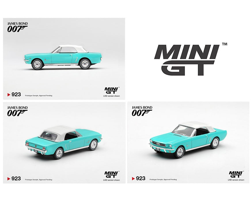 James Bond 007 Ford Mustang Convertible 1965 Thunderball - English Packaging - Mini GT - 1:64 - MGT00923-007E Passion Diecast