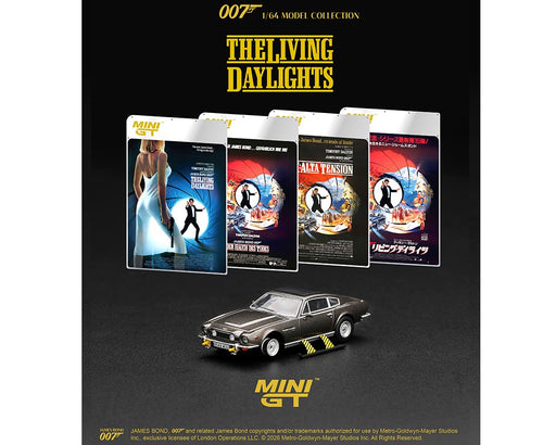 James Bond 007 Aston Martin Vantage V8 The Living Daylights - English Packaging - Mini GT - 1:64 - MGT00922-007E Passion Diecast