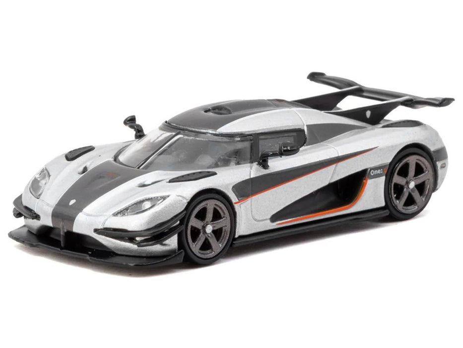 Koenigsegg One:1 - Silver - Tarmac Works - 1/64 - T64G-TL054-SL Passion Diecast
