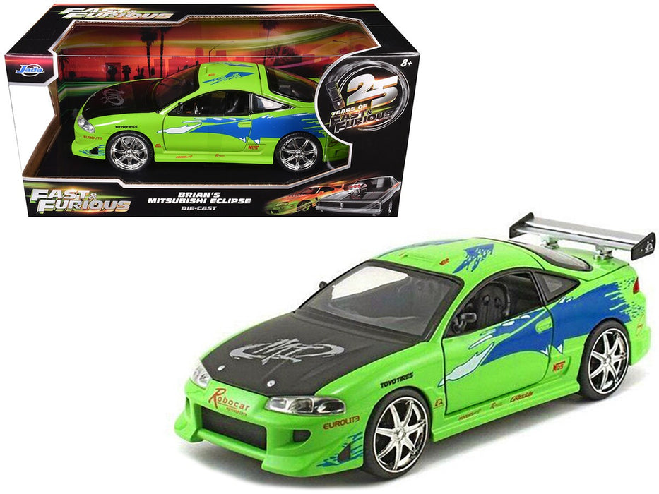1/24 Brian's 1995 Mitsubishi Eclipse - The Fast and Furious 96703 Jada Passion diecast