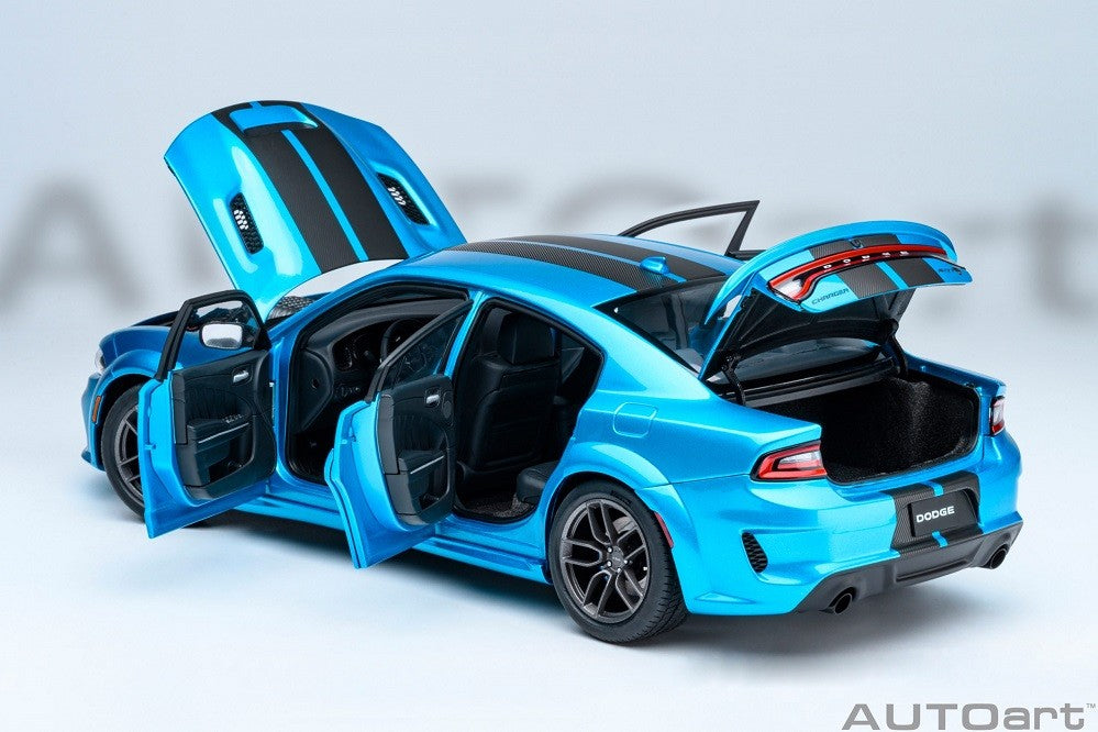 Dodge Charger SRT Hellcat Redeye Jailbreak (B5 Blue) - Autoart 1/18 - 71753 - Passion Diecast 