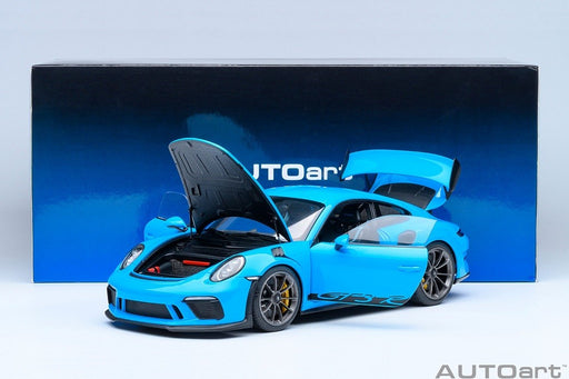 Porsche 911 (991.2) GT3 RS (Riviera Blue) - Autoart 1/18 - 78182 - Passion Diecast 