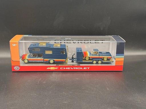 CHASE CAR 1975 Chevrolet Cheyenne Super 30 & 1978 Chevrolet C10 Silverado - M2 1/64 - 36000-100 BGR Psssion Diecast