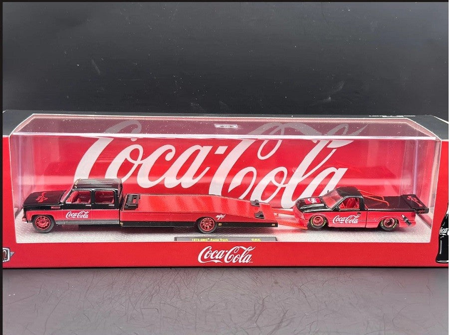 CHASE CAR 1973 GMC Ramp Truck & 1995 GMC Sonoma 15 - M2 1/64 - 56000-S05 AGR Passion Diecast