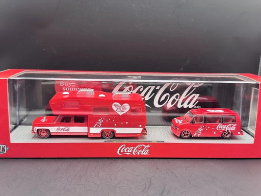CHASE CAR 1975 Chevrolet Cheyenne Super 30 & 1995 GMC Safari Van - M2 1/64 - 56000-S05 BGR Psssion Diecast