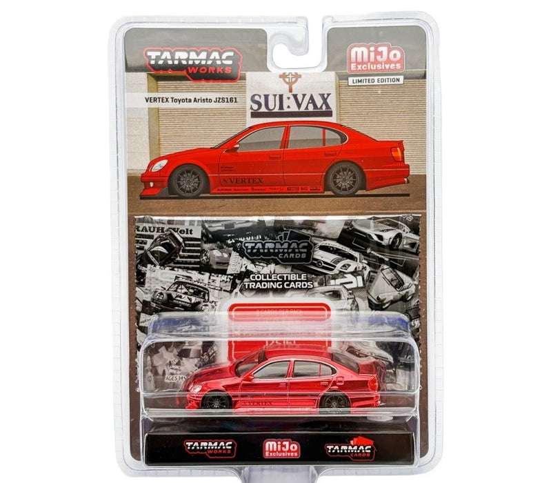 CHASE CAR VERTEX Toyota Aristo JZS161 - Rouge - Tarmac Works - 1/64 - T64G-081-REGR Passion Diecast