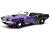 1971 Plymouth HEMI Cuda Convertible in Plum Crazy Purple and Black - MCACN - ACME - 1/18 - A1806141 Passion Diecast 