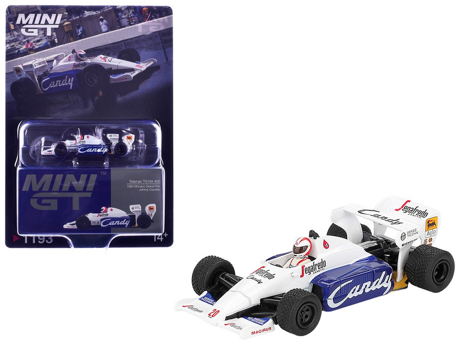 Toleman TG184 No.20 Johnny Cecotto 1984 Monaco Grand Prix - Mini GT - 1:64 - MGT01193 Passion Diecast