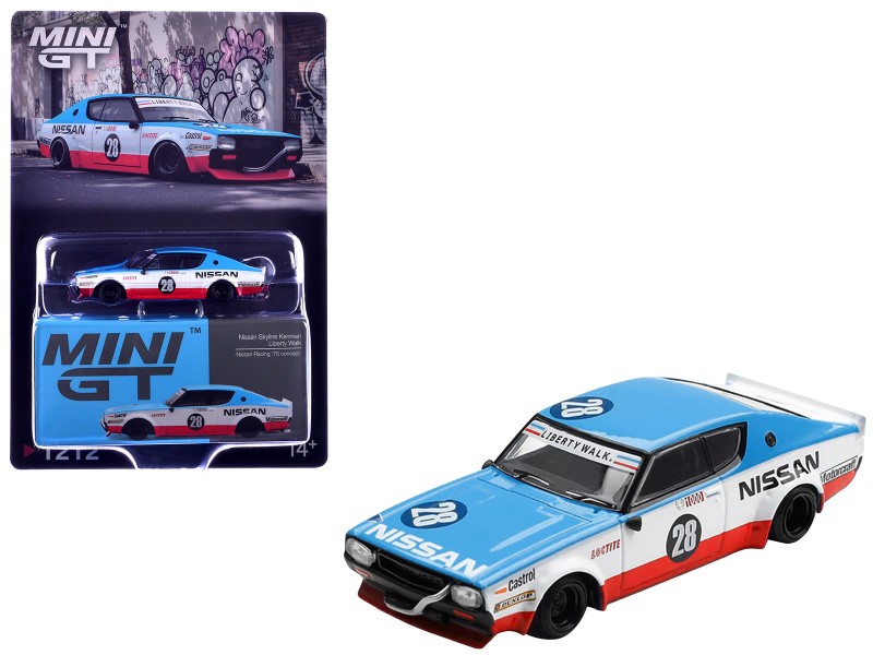 Nissan Skyline Kenmeri Liberty Walk Nissan Racing 75 concept - Mini GT - 1:64 - MGT01212 Passion Diecast