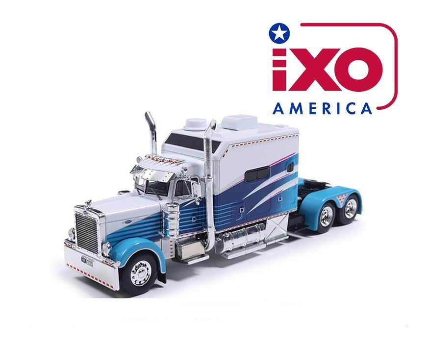 Peterbilt 379 with Sleeper - Blue White - IXO Models - 1:64 - U64TR0010 Passion Diecast