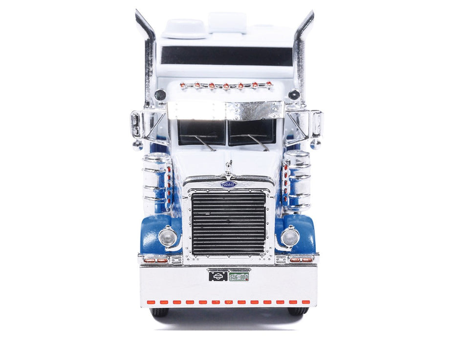 Peterbilt 379 with Sleeper - Blue White - IXO Models - 1:64 - U64TR0010 Passion Diecast
