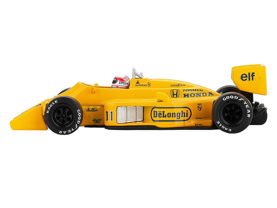 Lotus 99T No.11 Satoru Nakajima 1987 Monaco Grand Prix - Yellow - Mini GT - 1:64 - MGT01148 Passion Diecast