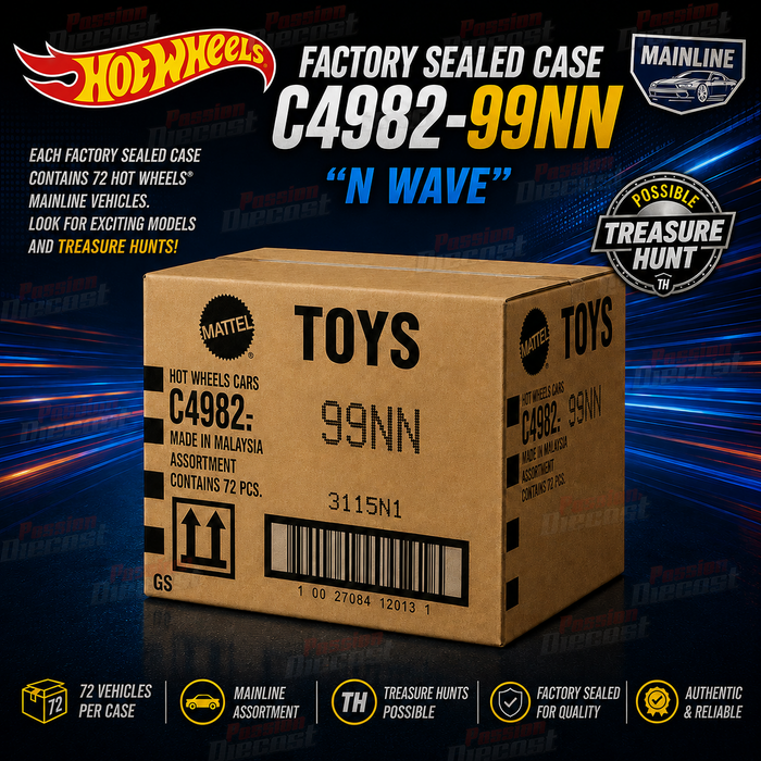 Hot Wheels 1/64 2026 Basic International Sealed Case N 72 cars - C4982-99NN