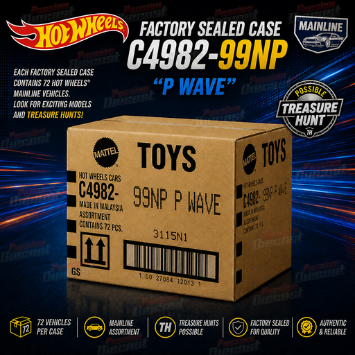 Hot Wheels 1/64 2026 Basic International Sealed Case P 72 cars - C4982-99NP