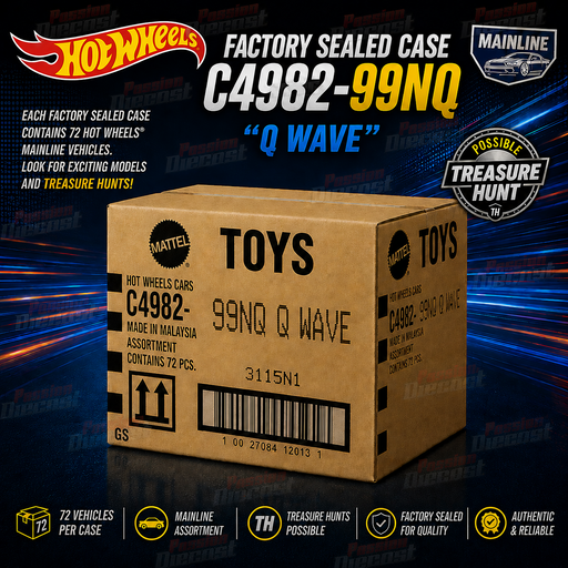 Hot Wheels 1/64 2026 Basic International Sealed Case P 72 cars - C4982-99NQ