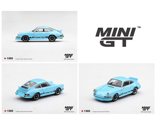Porsche 911 Carrera RS 2.7 - Gulf Blue with Black - Mini GT - 1:64 - MGT01365 Passion Diecast