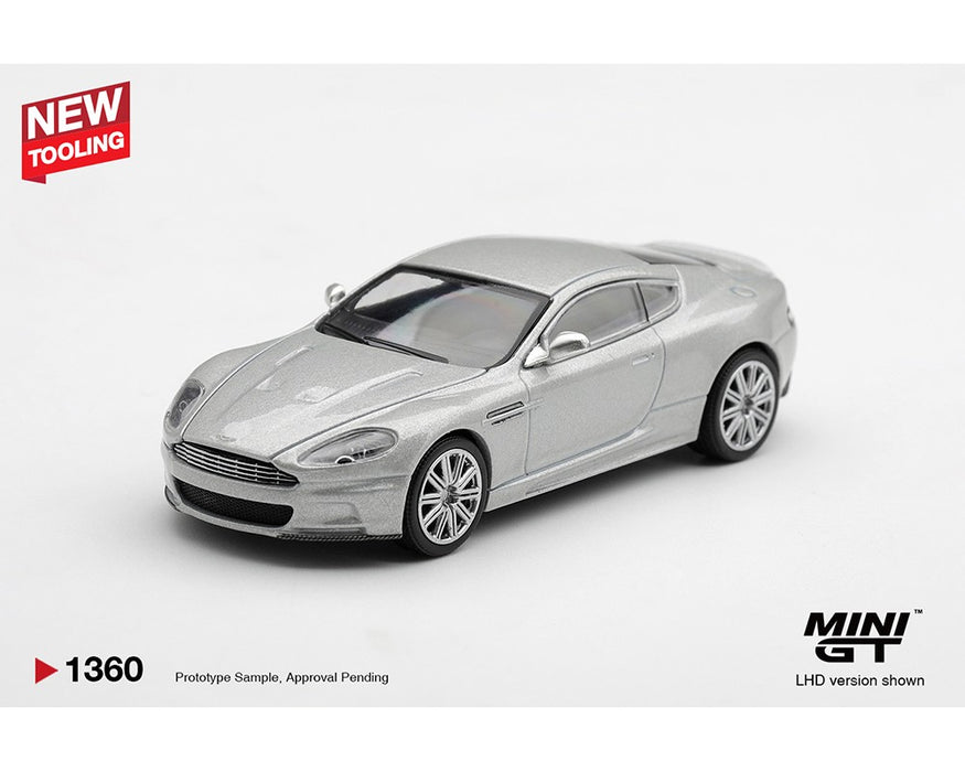 Aston Martin DBS 2008 - Lightning Silver - Mini GT - 1:64 - MGT01360 Passion Diecast