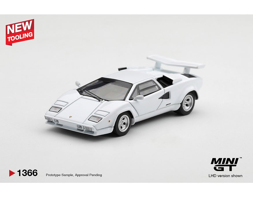 Lamborghini Countach LP500S White - Mini GT - 1:64 - MGT01366 Passion Diecast