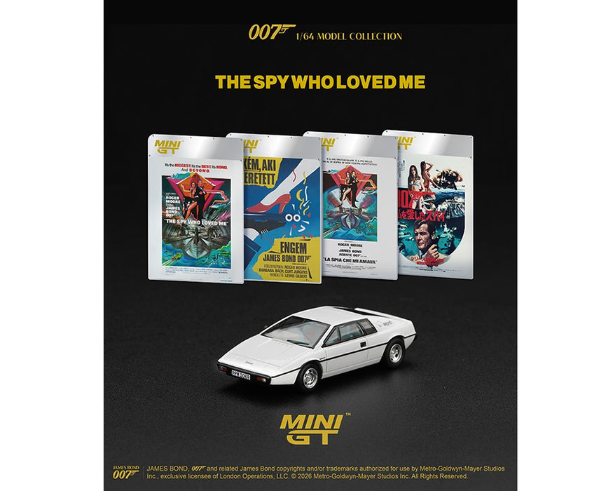 Lotus Esprit S1 The Spy Who Loved Me - English Packaging - Mini GT - 1:64 - MGT00925-007E Passion Diecast