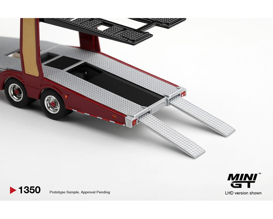 Scania 770S A6x4NA Car Transporter V8 50th anniversary - Car transporter - Red - Mini GT - 1:64 - MGT01350 Passion Diecast