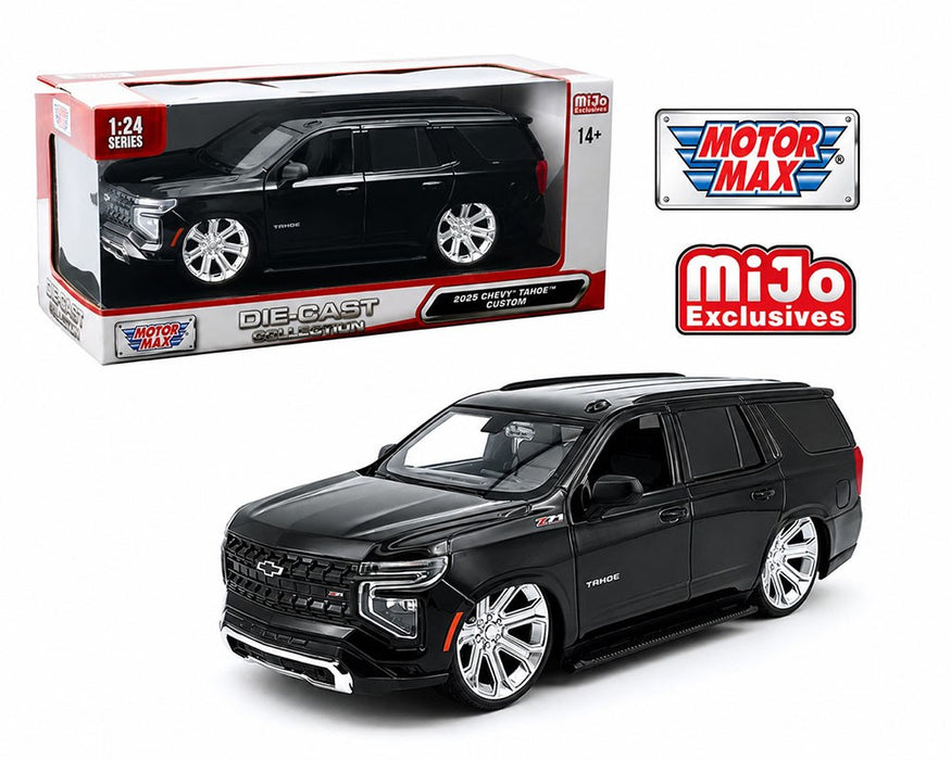 2025 Chevrolet Tahoe Custom - Black - Motormax 1/24 - 79105 BK Passion Diecast