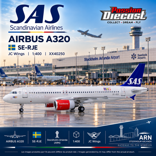 SAS Scandinavian Airbus A320 / SE-RJE / JC Wings / 1:400 / XX40250