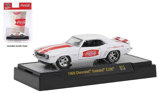 (Web Only)  Coca-Cola 1969 Chevrolet Camaro Z/28 - M2 Machines 1:64 - 52500 A11 B