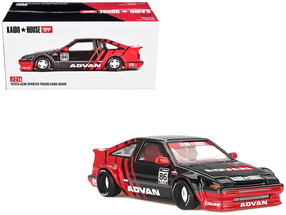 Toyota AE86 Sprinter Trueno Kaido ADVAN - Mini GT & Kaido★House 1/64 - KHMG214 Passion Diecast