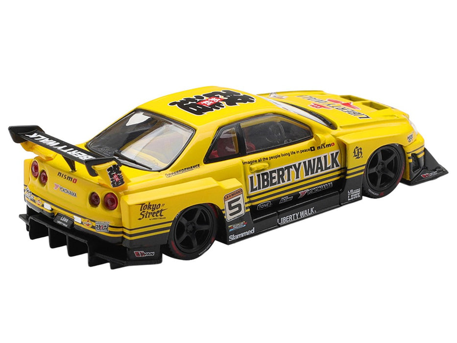 Nissan LB-ER34 Super Silhouette SKYLINE Sport Yellow - Mini GT - 1:64 - MGT01182 Passion Diecast