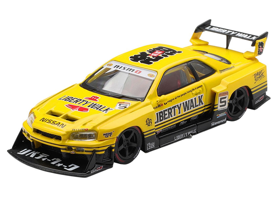 Nissan LB-ER34 Super Silhouette SKYLINE Sport Yellow - Mini GT - 1:64 - MGT01182 Passion Diecast