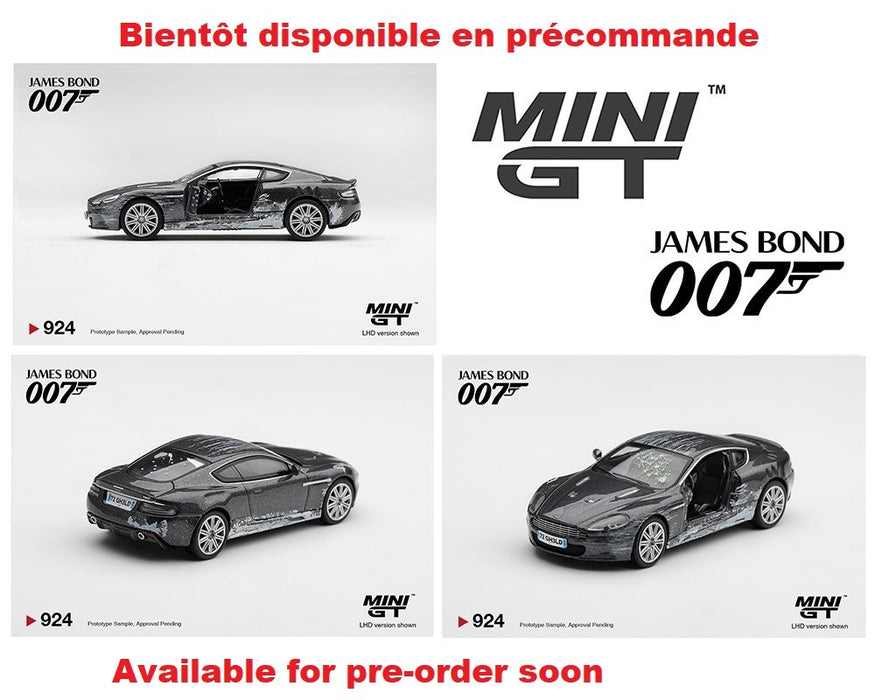 Aston Martin DBS Quantum of Solace Battle Damaged - English Packaging  - Mini GT - 1:64 - MGT00924-007E Passion Diecast