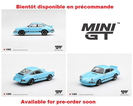 Porsche 911 Carrera RS 2.7 - Gulf Blue with Black - Mini GT - 1:64 - MGT01365 Passion Diecast