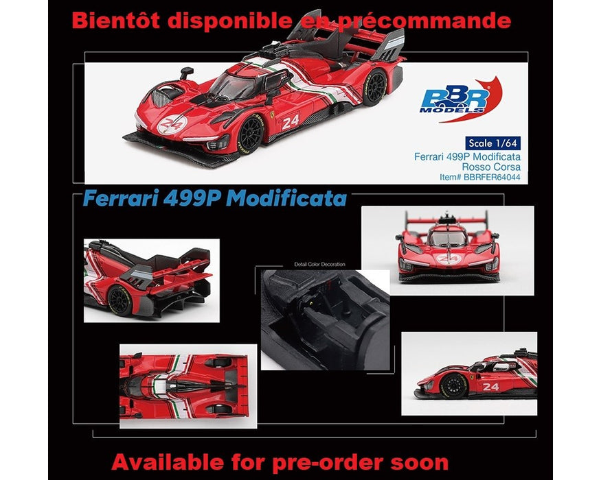 Ferrari 499P Modificata - Rosso Corsa Red - BBR Models - 1:64 - BBRFER64044 Passion Diecast