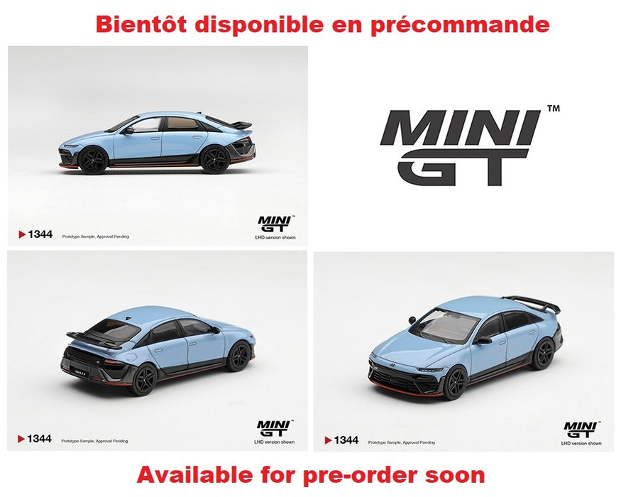 Hyundai Ioniq 6 N - Performance Blue Pearl - Korea Exclusives - Mini GT - 1:64 - MGT01344 Passion Diecast