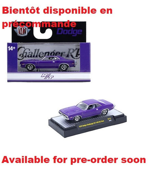 1970 Dodge Challenger RT 440 Six Pack - Auto-Thentics Release 112 2026 - M2 Machine - 1:64 - 32500-112 B Passion Diecast