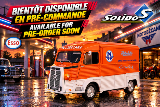 Citroen Type HY Motobecane 1969 Orange - Solido - 1/18 - S1804821 - Passion Diecast 