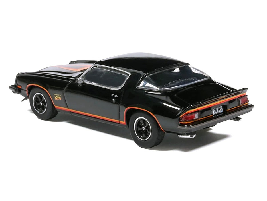 1977 Chevrolet Camaro Z28 Black  with Orange Stripes - IXO Models - 1:64 -   IA64023