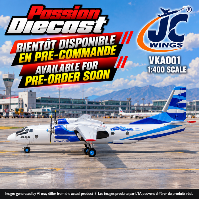 Vulkan Air Antonov AN-26B "www.vulkanair.com" /  JC Wings / 1:400 / VKA001