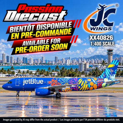 JetBlue Airways Airbus A320 "Isla Del Bluencanto" / N657JB /  JC Wings / 1:400 / XX40826