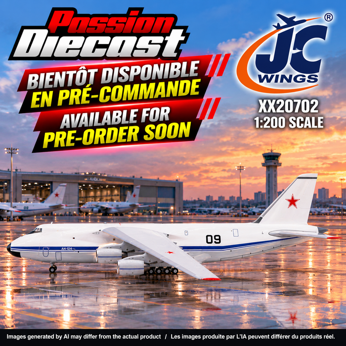 (Preorder) (Free shipping) Soviet Air Force Antonov AN-124 / 09 /  JC Wings / 1:200 / XX20702