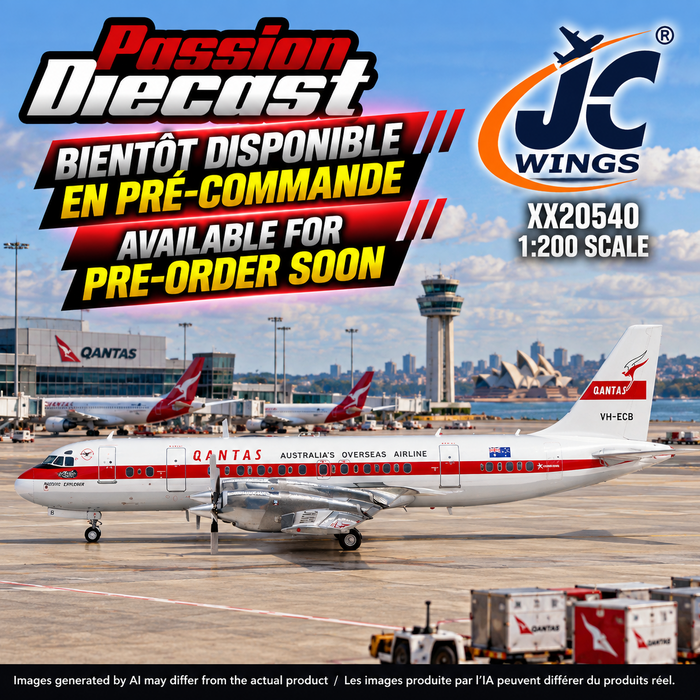 Qantas Lockheed L-188C Electra / VH-ECB / JC Wings / 1:200 - XX20540