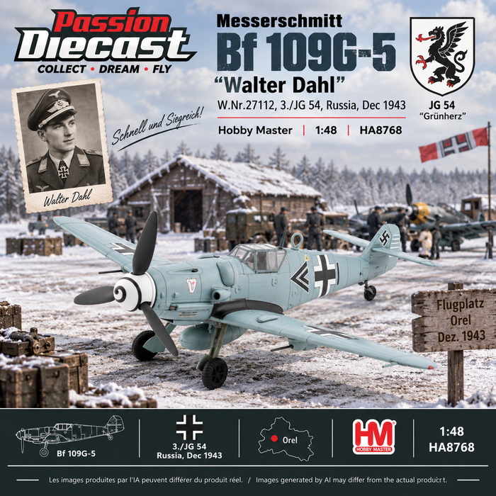 BF 109G-5 "Walter Dahl" W.Nr.27112, 3./JG 54, Russia, Dec 1943 / HM 1:48 HA8768