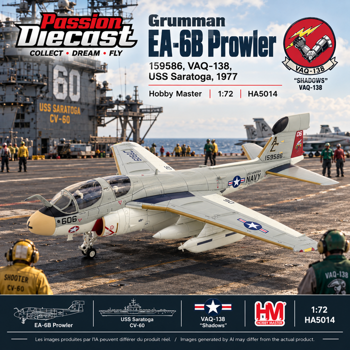 Grumman EA-6B Prowler 159586, VAQ-138, USS Saratoga, 1977/ HM 1:72 HA5014