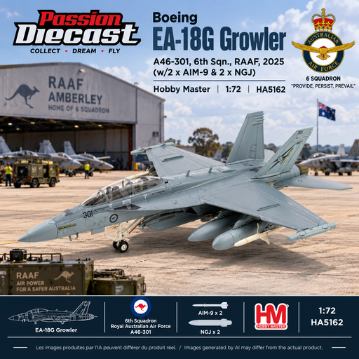  Boeing EA-18G Growler /A46-301, 6th Sqn., RAAF, 2025  / HM 1:72 HA5162