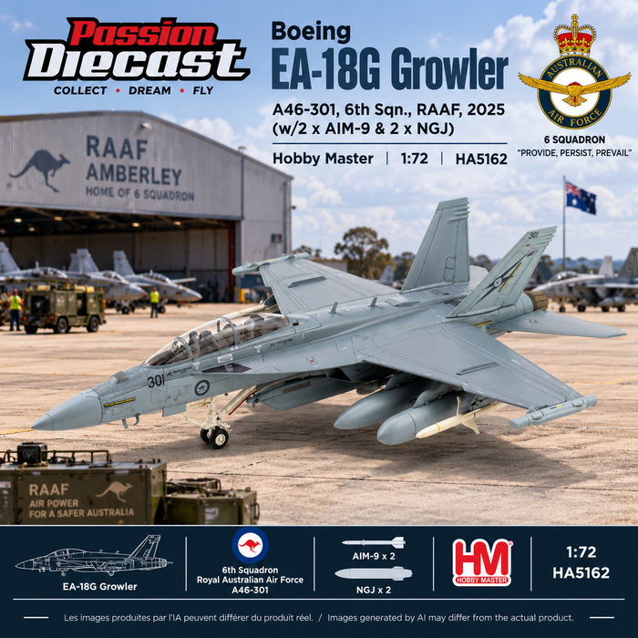  Boeing EA-18G Growler /A46-301, 6th Sqn., RAAF, 2025  / HM 1:72 HA5162