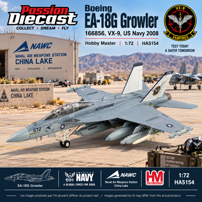 Boeing EA-18G Growler 166856, VX-9, US Navy 2008  / HM 1:72 HA5154