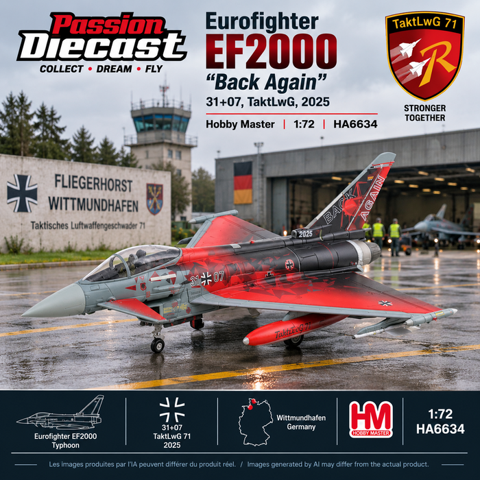  Eurofighter EF2000 "Back Again" 31+07, TaktLwG, 2025/ HM 1:72 HA6634